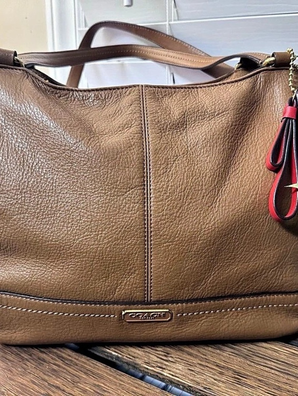 NWT COACH F23284 Tote Bag Smooth Park Leather Carryall British Tan Handbag Purse